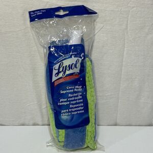 Lysol Microfiber Cone Supreme Refill Antimicrobial Mop Green w/ Blue Scrubbing